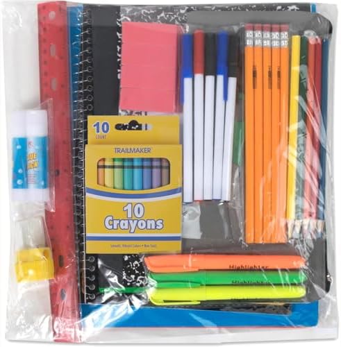 Trail maker School Supplies Kit 45 Piece Grades K-12