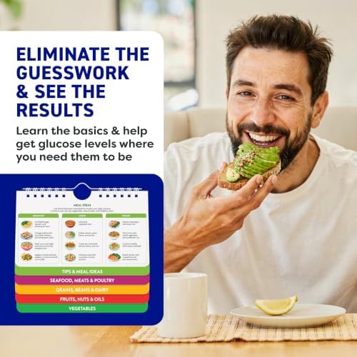 Diabetes Food List and Meal Planner - Diabetic Cookbooks for Type 2 Diabetes, Type 1 and Prediabetes - 180+ Food Items Glycemic Index Food Guide Chart 2026 - GI, Carbs, KCal - Diabetes Care Supplies