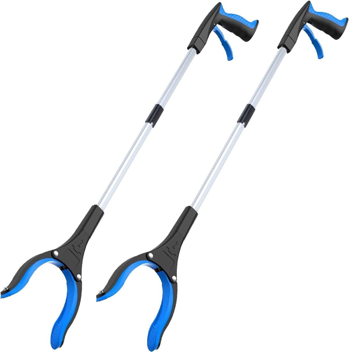 Grabber Reacher Tool - Foldable Gripper and Reaching Tool - Heavy Duty Pick Up Stick Grabbers for Seniors, Trash, Surgery Recovery Must Haves Gifts, 32” Picker Upper Grabber (Blue)