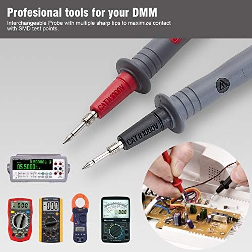 WGGE WG-011 Silicone Multimeter Test Leads with Safety Alligator Clips