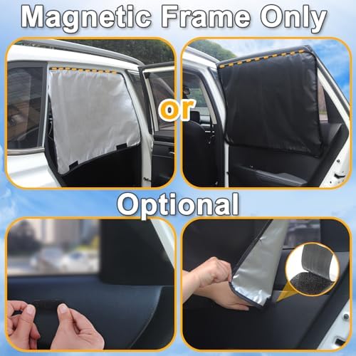 Lechin Magnetic Car Side Window Sun Shades for Baby, 2 PCS, 31.5 x 20 in