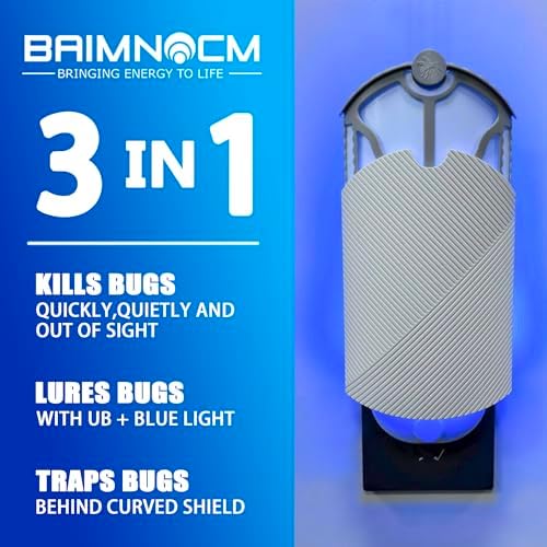 Flying Insect Trap for Indoor Use (2 Starters & 6 Refill Cartridges), UV Light Bug Catcher for Fruit Flies, Gnats & Small Flying Pests, Silent, No-Zap, Mess-Free