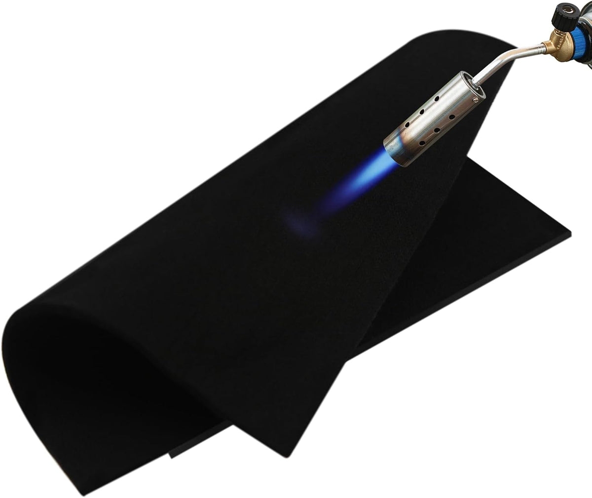Welding Blanket Fireproof – Matace Carbon Felt Soldering Mat & Pad, 5mm Flame Retardant Fabric, Heat Shield for Brazing, Stove Wick, Automotive Repair, HVAC Plumbing - 12x14 Inch, 2 Pack, Black