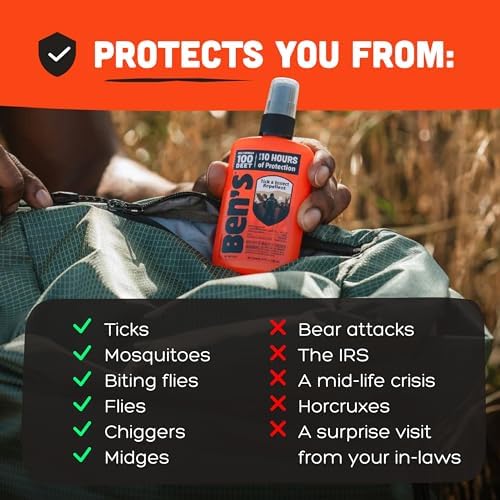 Ben's 100 DEET Tick & Insect Repellent Pump Spray, 3.4 fl oz, 2 Pack