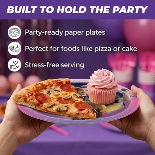 KPop Demon Hunters Birthday Decorations - Plates and Napkins, Cups, Forks