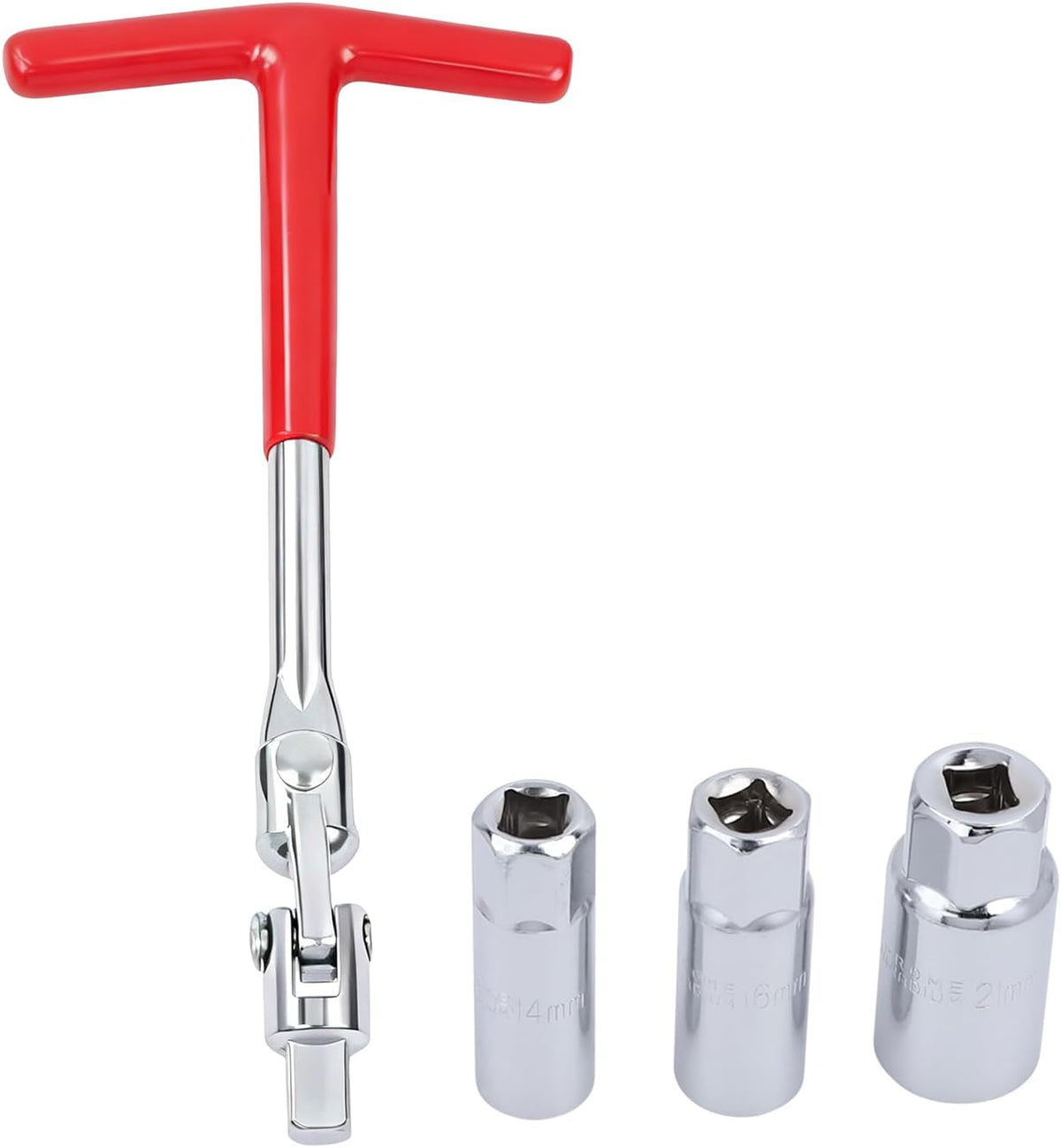 Spark Plug Socket Wrench Set-T-Handle Universal 16mm (5/8") & 21mm (13/16")