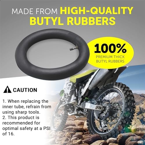 AR-PRO (2-Pack) 2.50/2.75-10 Dirt Bike Replacement Inner Tubes Heavy Duty|Compatible with Honda Crf50 /Xr50, Razor MX650 / MX500, Suzuki DRZ70 / JR50, Yamaha PW50