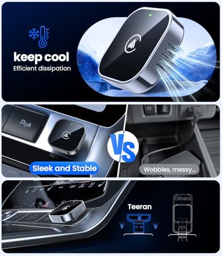 Teeran 2 in 1 Wireless CarPlay and Android Auto Adapter