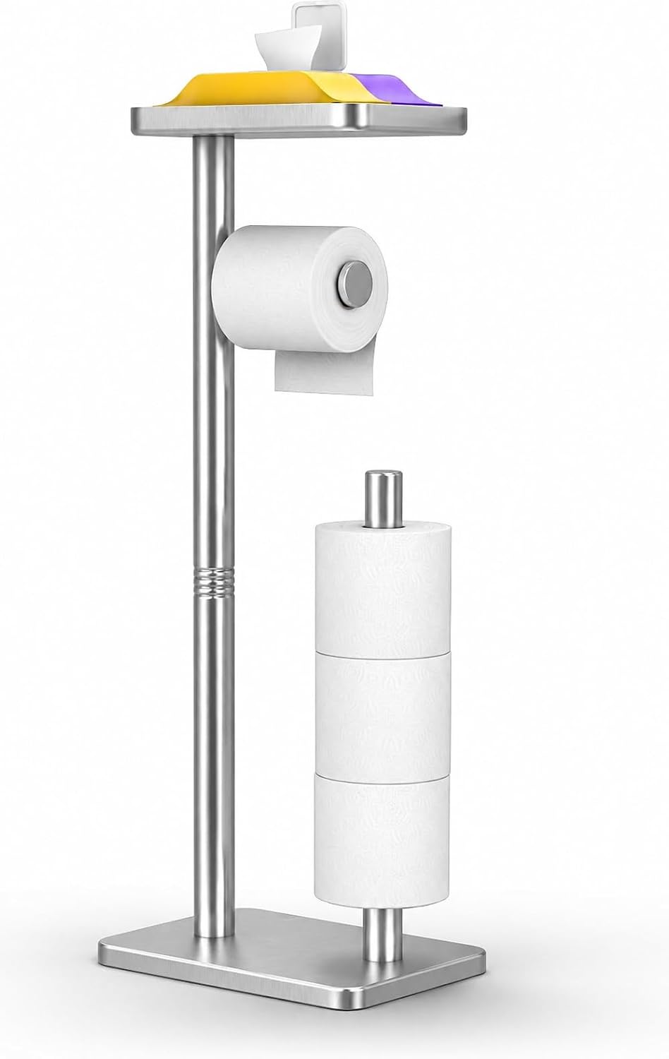 Day Moon™ - Matte Black Toilet Paper Holder Wall Mount - Modern Roll Holder