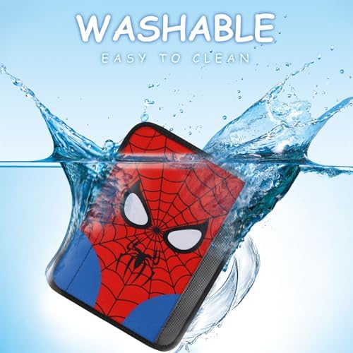 YR Seat Belt Cover for Kids, Soft Comfort Seat Belt Cushion for Children, Cute Cartoon Pattern Car Seat Belt Pads Cover for Girls and Boys, 1 Pack (Cartoon Spider)