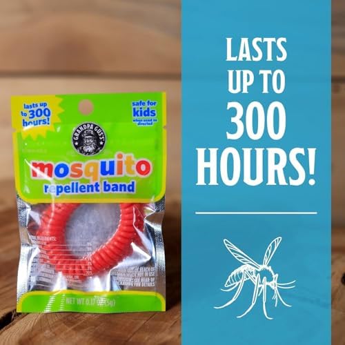 Grandpa Gus's Mosquito Repellent Wearable Bracelet Bands, 12 Pack