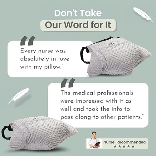 MOYOAMA 2 Pcs Hysterectomy Pillow Set - Incl 1 Gel Pack for Soothing Relief - Hysterectomy Recovery Must Haves After C Section,Post Surgery Pillow,Abdominal Surgery Recovery Pillow,Hysterectomy Gifts