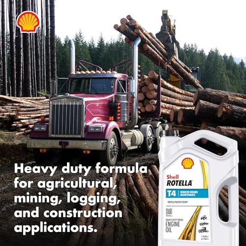 Shell Rotella T4 Triple Protection 15W-40 Diesel Engine Oil, 1 Gallon (3 Pack)
