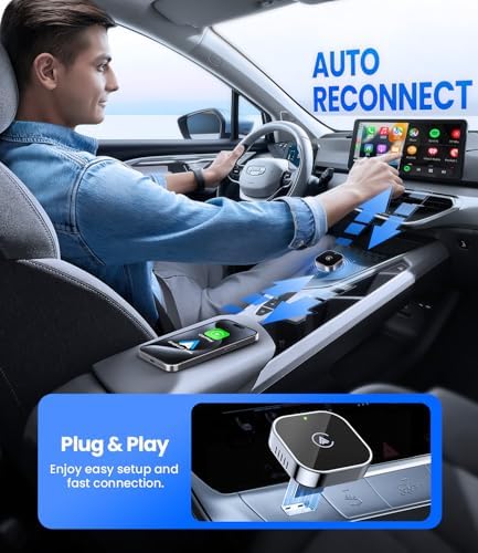 Teeran 2 in 1 Wireless CarPlay and Android Auto Adapter