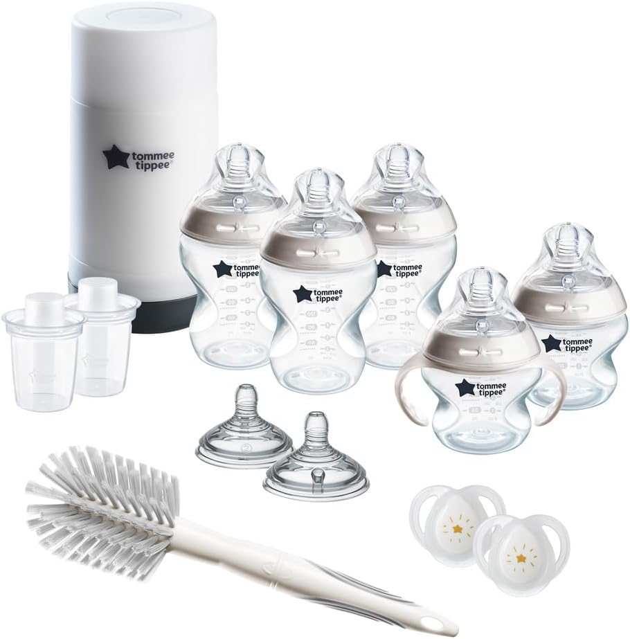 Tommee Tippee Natural Start Baby Bottle Set, Breast-Like Nipples, 0m+