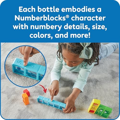 hand2mind Numberblocks One to Five Sensory Bottles, Ages 3+