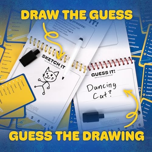 Telestrations 8 Player 2nd Edition Board Game, Award Winning Hilarious and Unpredictable Must Have Party Game with a New Look, Sketch What Your Read Then Guess What You Saw, 4-8 Players, Ages 10+