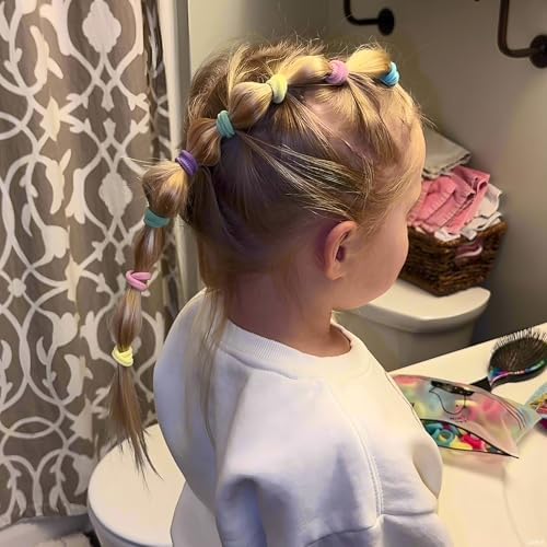200 Pack Hair Ties BEoffer Baby Toddlers Girls Elastics Hair Band No Damage