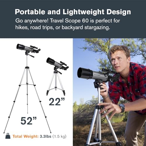 Celestron Travel Scope 70mm Beginner Portable Telescope with Backpack