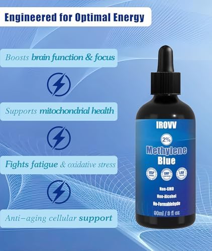 3 fl oz 2%Methylene Blue Drops USP/Pharmaceutical Grade 99.99%Pure Solution