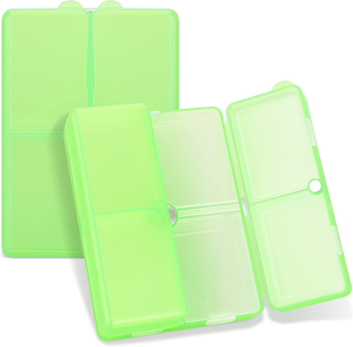 FYY Travel Pill Organizer, 7 Compartments Small Pill Box Medicine Case-Pink