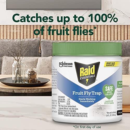 Raid Essentials Indoor Fruit Fly Trap, 5.4 oz