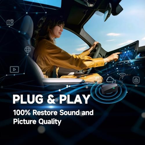 Jemluse Wireless CarPlay Adapter for Apple iPhone - Multi-User Seamless Connection for Convert Wired to Wireless Car Play Adapter - No Latency from iOS 10+ to Screen w/USB C (Gray)