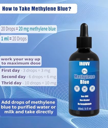 3 fl oz 2%Methylene Blue Drops USP/Pharmaceutical Grade 99.99%Pure Solution