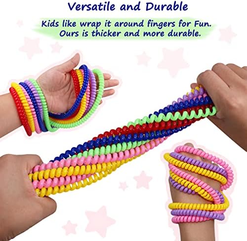 Sensory Chew Necklace for Boys and Girls, 6 Pack Stretch Chewing Necklaces for Kids with Autism ADHD SPD, Oral Motor Aids Baby Chew Toys Reduce Fidgeting for Kids Chewer (6)