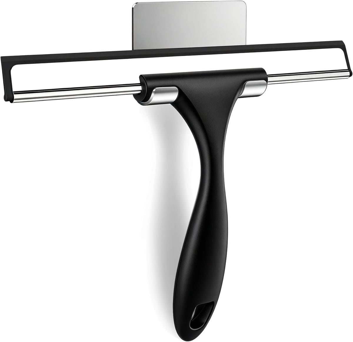 SetSail Squeegee for Shower Glass Door, 10 Inches, Black