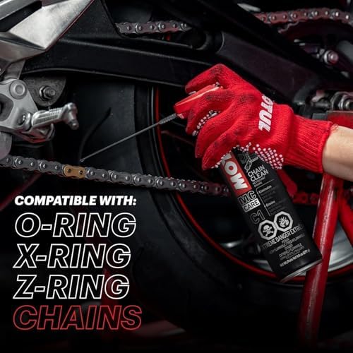Motul C1 Chain Clean – Motorcycle Chain Cleaner for Dirt Bike, Street Bike, ATV, UTV & O-Ring/X-Ring Chains, Heavy Duty Degreaser Spray, Removes Grease & Grime Fast, 9.8 oz