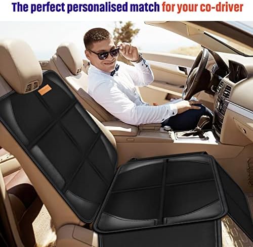 Bacgnyer Car Seat Protector, 2 Pack of Seat Protectors, Thickest Padded 600D Fabric Padding, Waterproof, Durable, Anti Slip Backing, Child Seat Protection, Suitable for Babies, Toddlers, Children