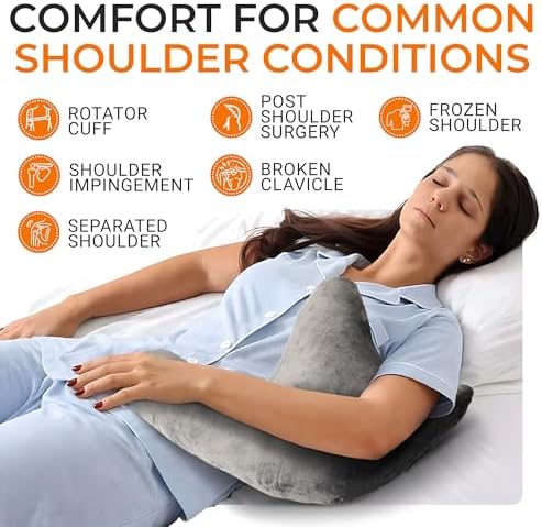 Shoulder Pillow - Arm & Rotator Cuff Pillow - Post Shoulder Surgery Support