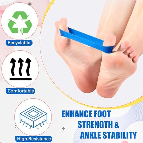 WinnerWhy 5 Pack Toe Exercise Bands Stretcher Separator Spacer,Multicolor