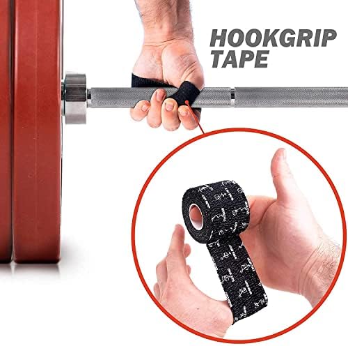 WARM BODY COLD MIND 1.85" Weightlifting Thumb Tape - Hook Grip Tape for Powerlifting, Cross Training, Gym Tape, Workout, Weight Lifting Tape, Athletic Finger Wrap (Mix V1 3 Rolls)