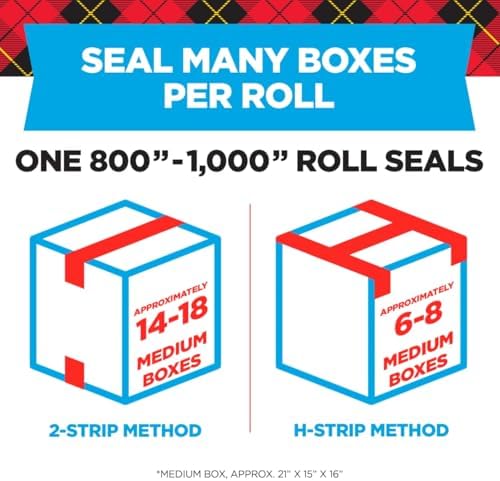 Scotch Heavy Duty Shipping Packing Tape, Clear, 1.88 in. x 27.7 yd.