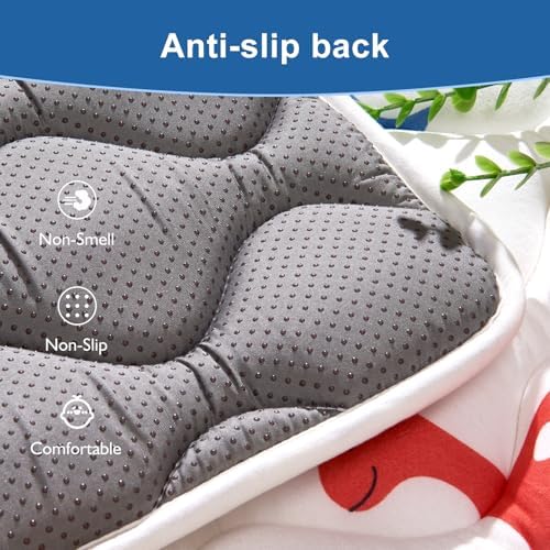 50" x 50" Foldable Baby Play Mat, Odorless Premium Foam Microfiber Floor Mat, Hypoallergenic Non‑Slip Washable for Infants Toddlers, Playpen, Tummy Time & Travel