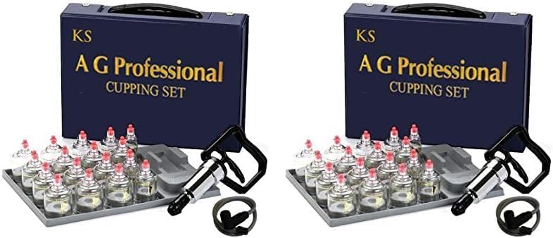 Professional Cupping Set *Made in Korea* (17 Cups) with Extension Tube($3.00 Value) KS Choi Corp "Made in Korea."
