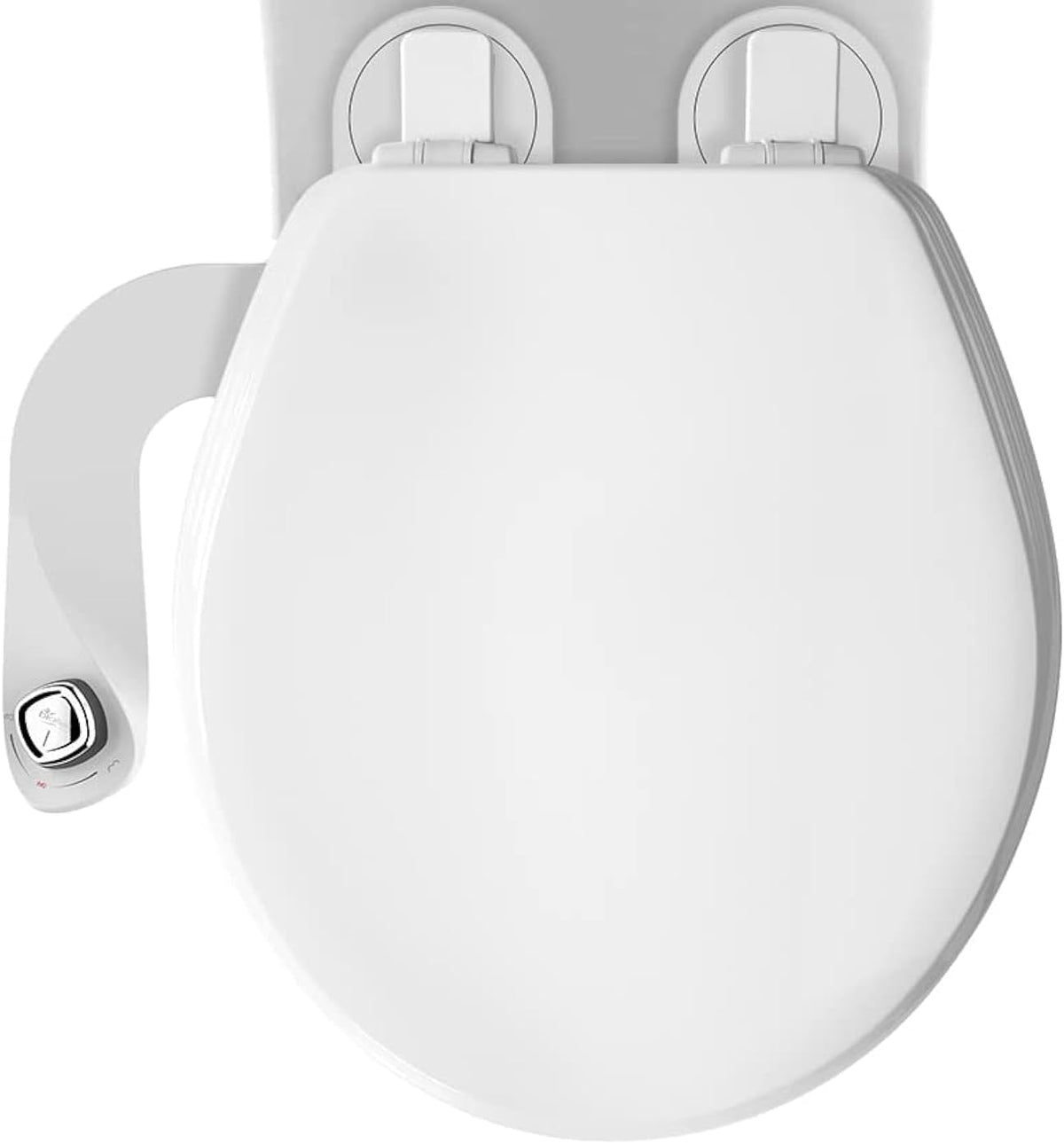 Mayfair Cassel slow close toilet seat, easy clean non-slip premium wood seat, install, made in USA, elongated, white