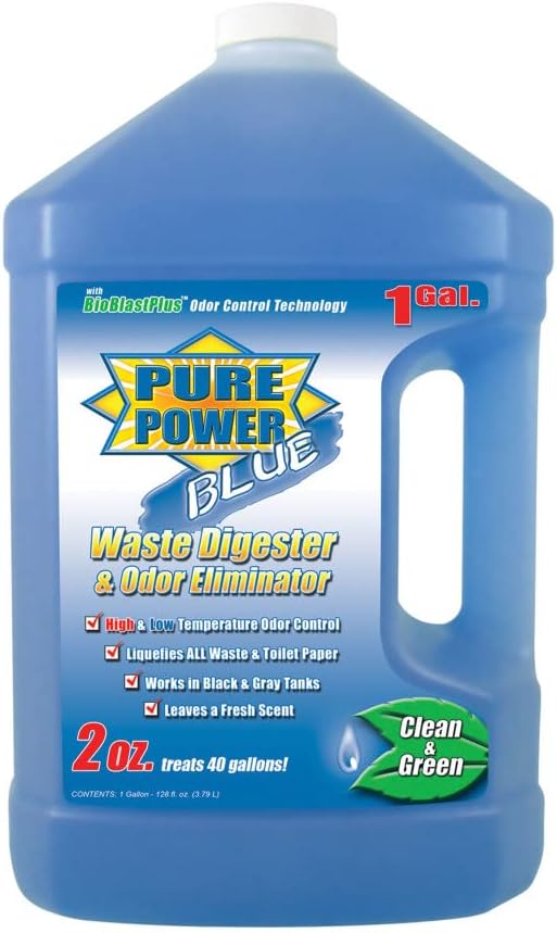 Valterra - V23128 Pure Power Blue Waste Digester and Odor Eliminator - 128-Ounce Bottle