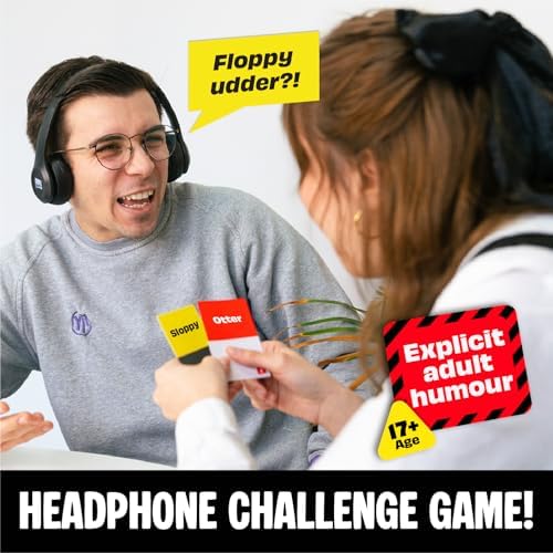 Sorry What - Award Winning Headphone Challenge Party Game for Adults 17+