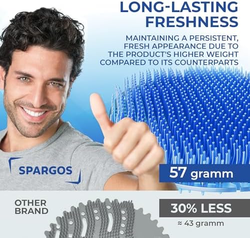 Spargos Urinal Screen Deodorizer, 24 Pack Blue Cakes