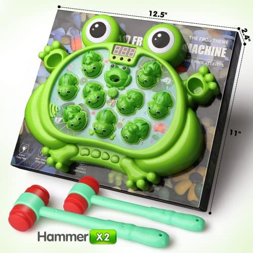 HopeRock Toys for 2 3 4 5 Year Old Boy, Whack A Frog Game, Toddler Boy Toy