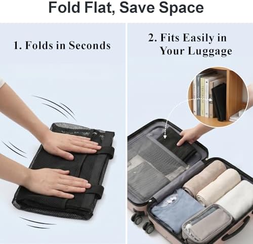 Mesh Shower Caddy Portable - 8 Pockets, S-Hook, Shower Bag for Dorm Camping