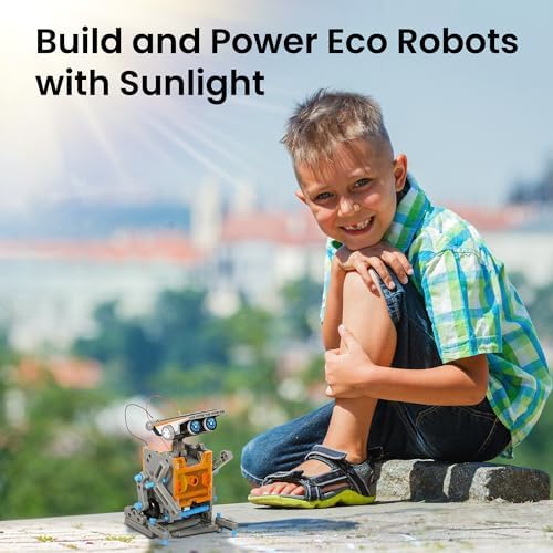 Sillbird 12-in-1 Solar Robot Building Kit STEM Gift for Boys Ages 8-13