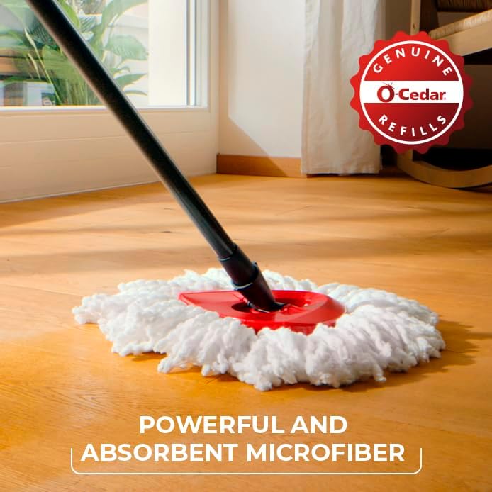 O-Cedar EasyWring Spin Mop Head Refill (Pack of 6)