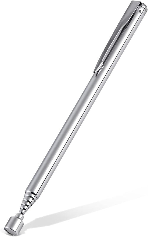 1 Piece 3.5LBs Telescoping Magnetic Pickup Tool, with Pen Clip Design, Magnet Stick Rod Extendable 5.1" to 25.4" for Men, Birthday, Father's Day, Christmas Gift