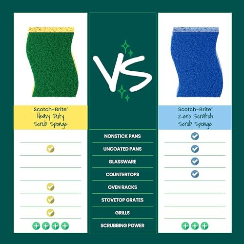 Scotch-Brite Heavy Duty Scrub Sponge, 6 Pack