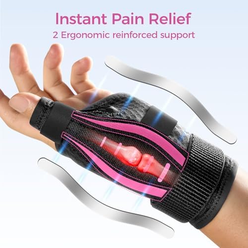 Thumb Brace Right/Left Hand, Thumb Spica Splint Hand Brace for Arthritis Pain and Support, Ergonomical Thumb Stabilizer for Trigger Thumb, CMC, De Quervains Tenosynovitis Pain Relief