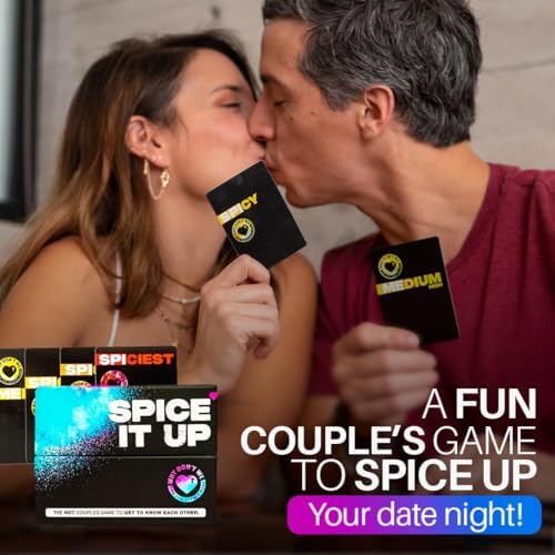Why Don't We - Spice IT UP - Super Fun Couples Games for Date Nights: 150 Cards with Conversations, Spicy Dares & More - Best Date Night Games for Couples - Romantic Adult Couple Game